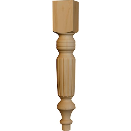 Osborne Wood Products 18 x 2 3/4 Old World Coffee Table Leg in Mahogany 1312MH